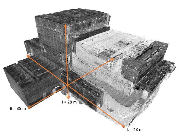 3D-Scan von Veranstaltungsgebäude