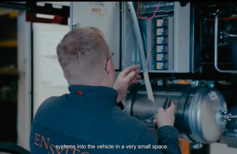 The systems are housed in the vehicle in a very confined space