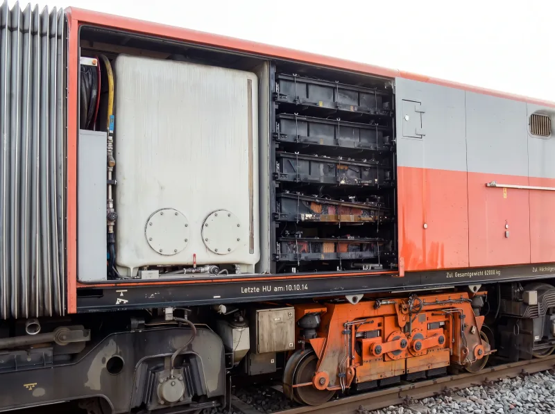 Burnt-out battery frame