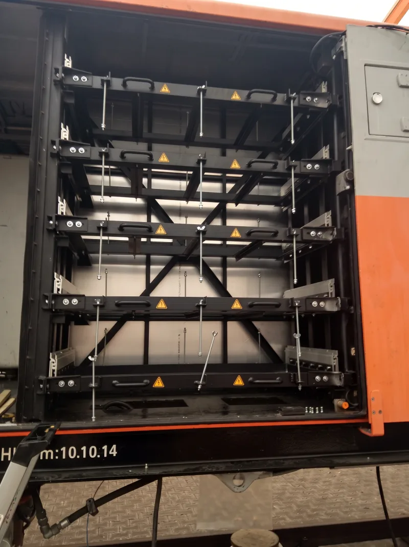 Fitting a new battery rack